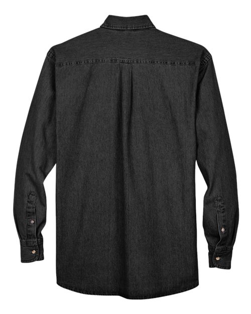 Chemise homme en jean à manches longues — Harriton M550