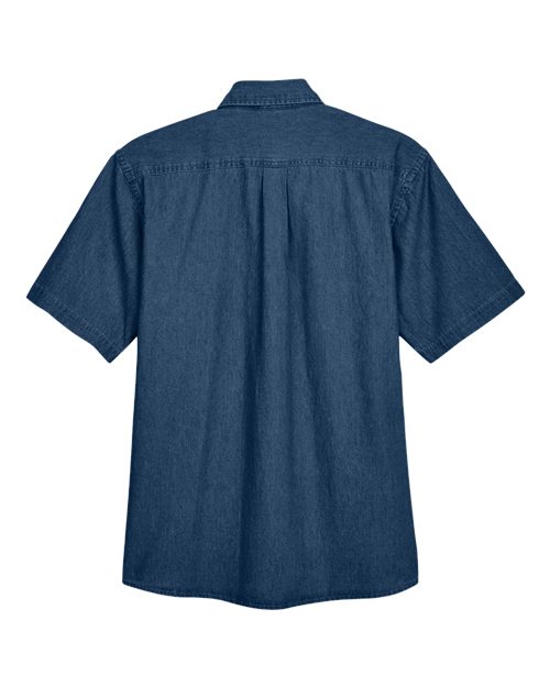 Men's Short-Sleeve Denim Shirt — Harriton M550S