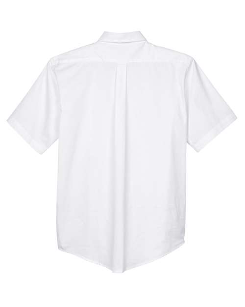 Men's Optimum Short Sleeve Twill Dress Shirt — White