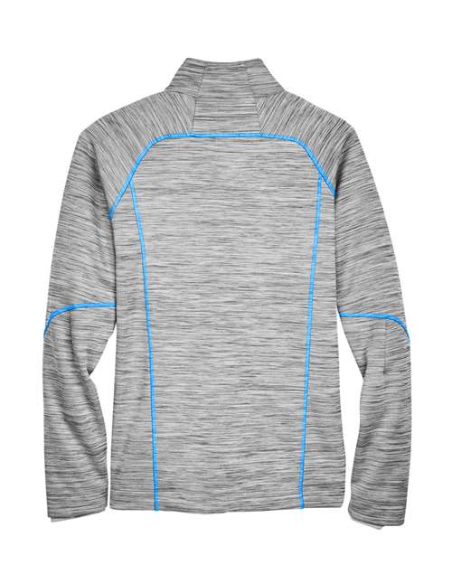 Men's Flux Mélange Bonded Fleece Jacket — Platinum/ Olympic Blue