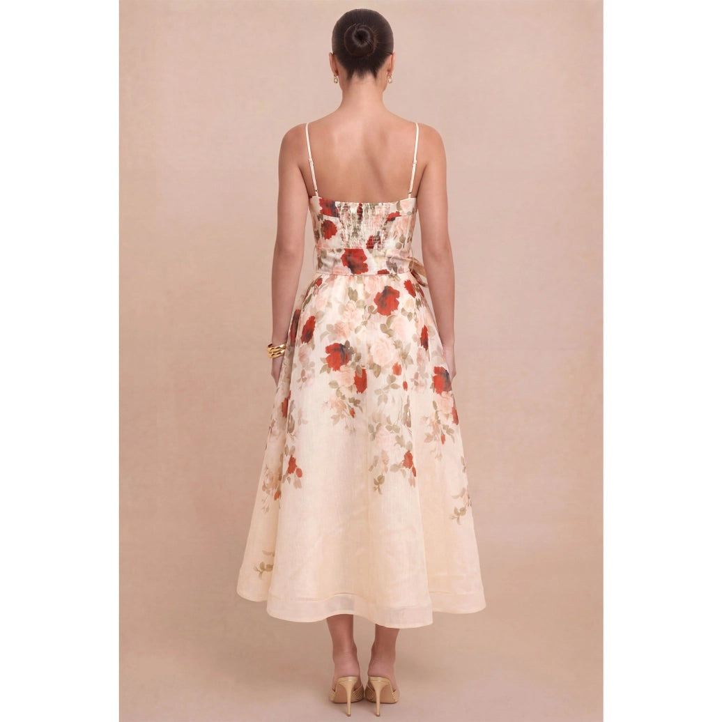CALL ME ROSE MIDI DRESS