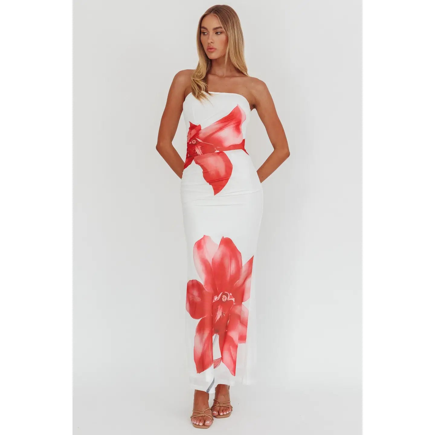 Large Bloom Maxi Dress