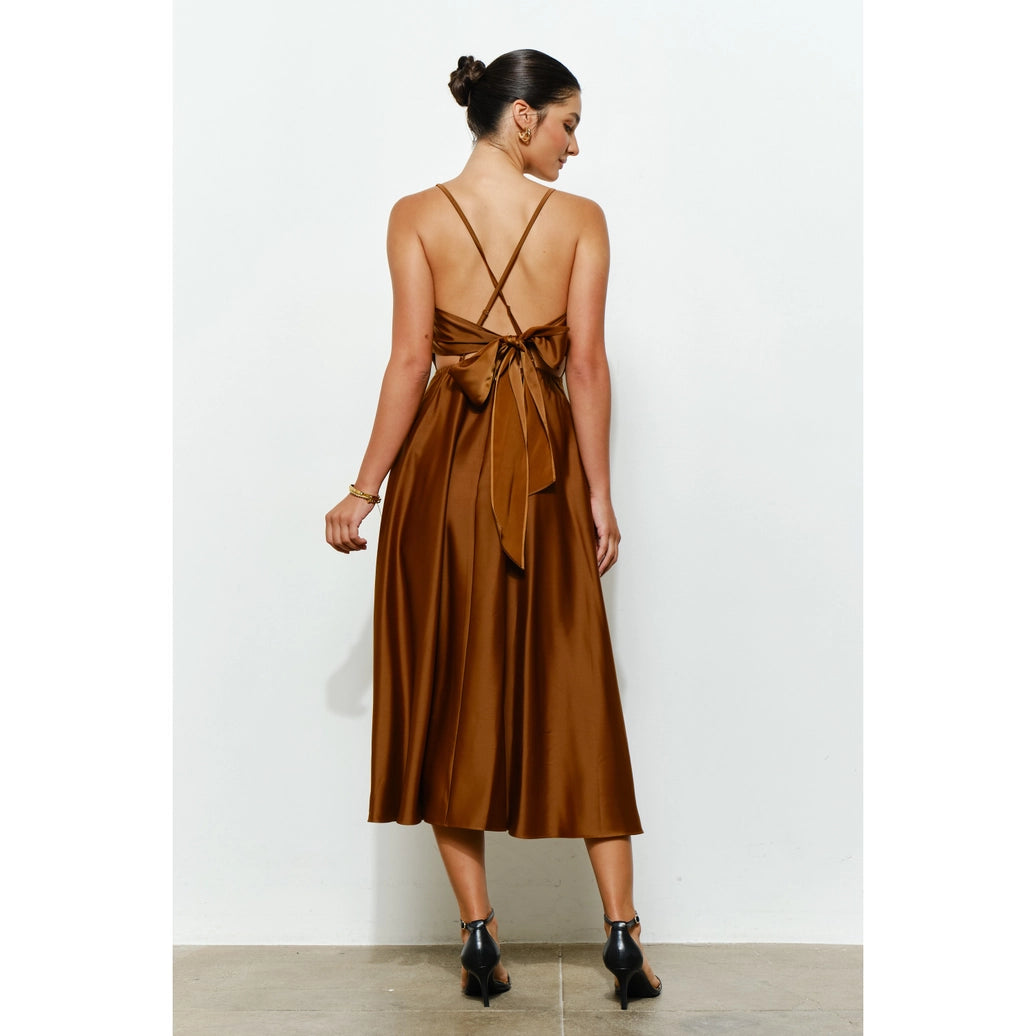 Satin Olivia dress