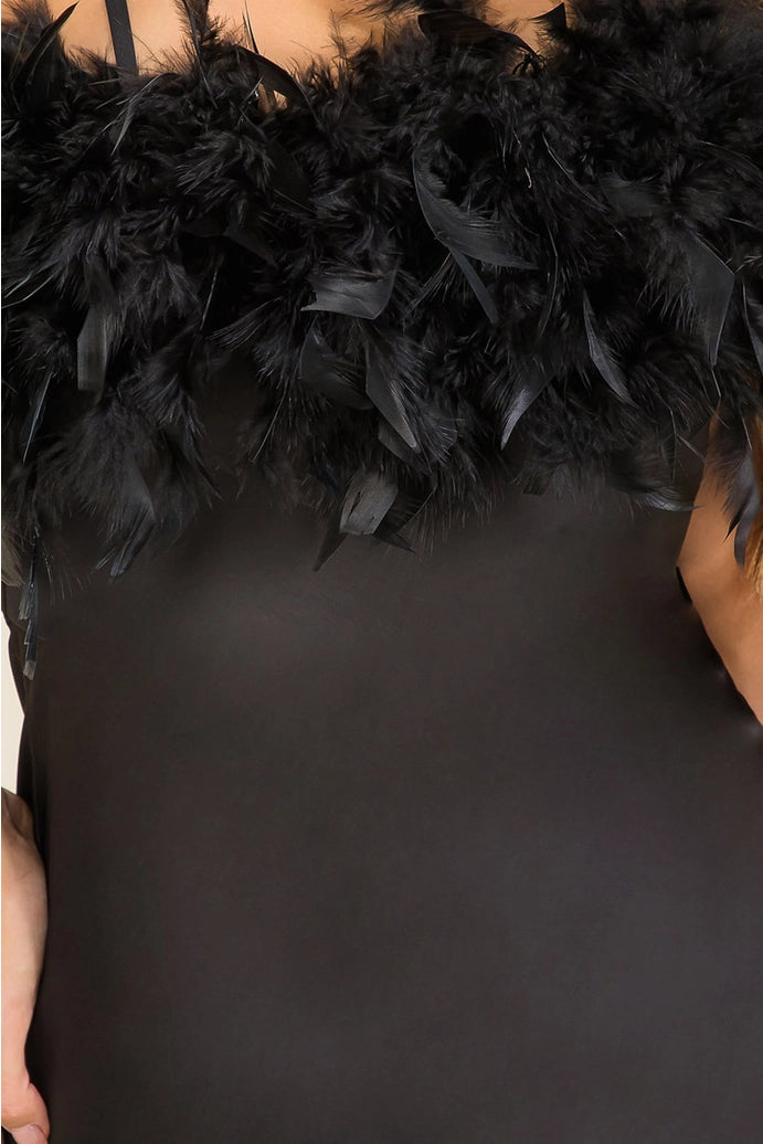 DRESS-FEATHERDETAIL