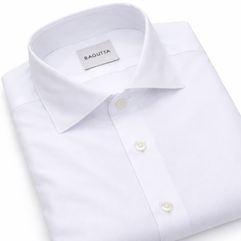Chemise Walter blanche à col français — Bagutta