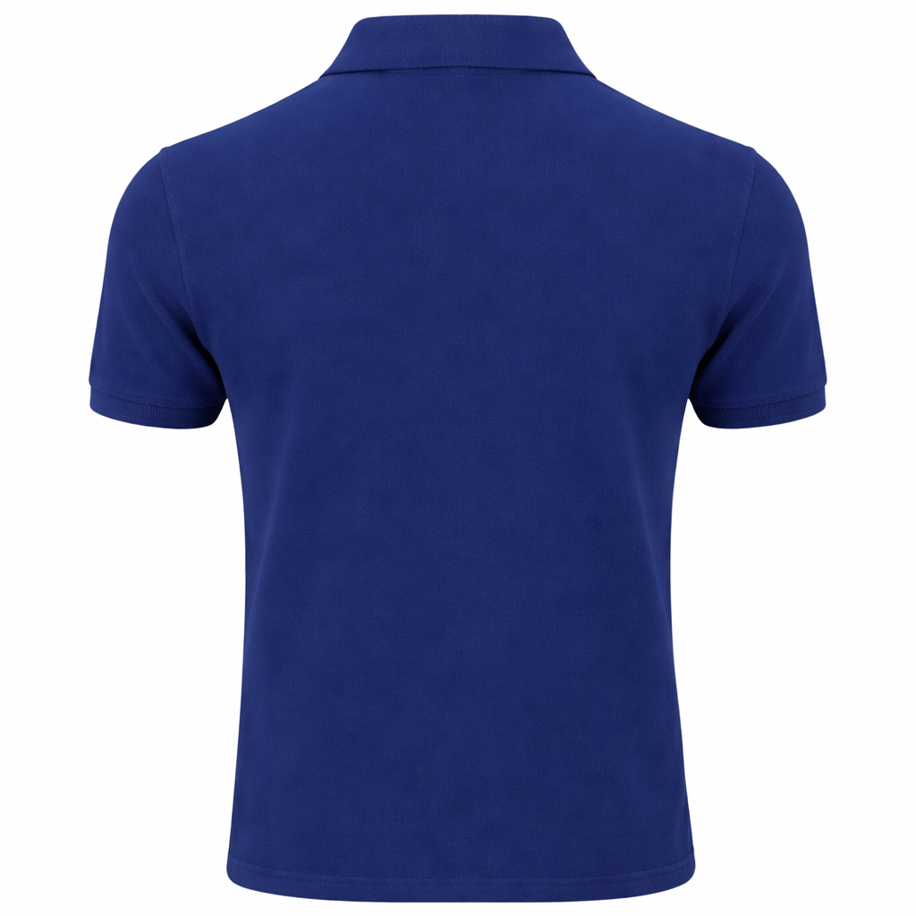 Polo piqué bleu — Alpha Studio