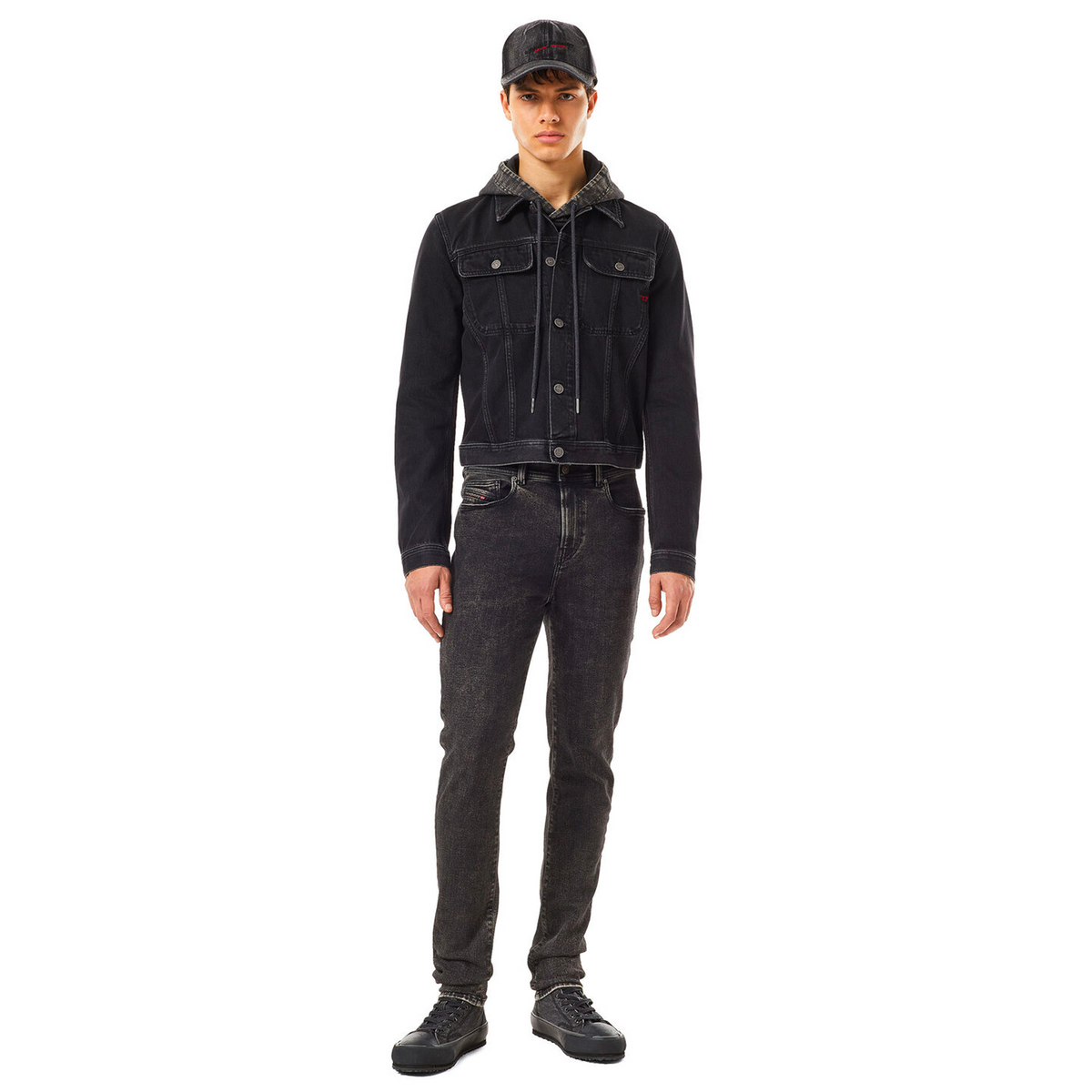 Jean skinny noir taille haute — Diesel