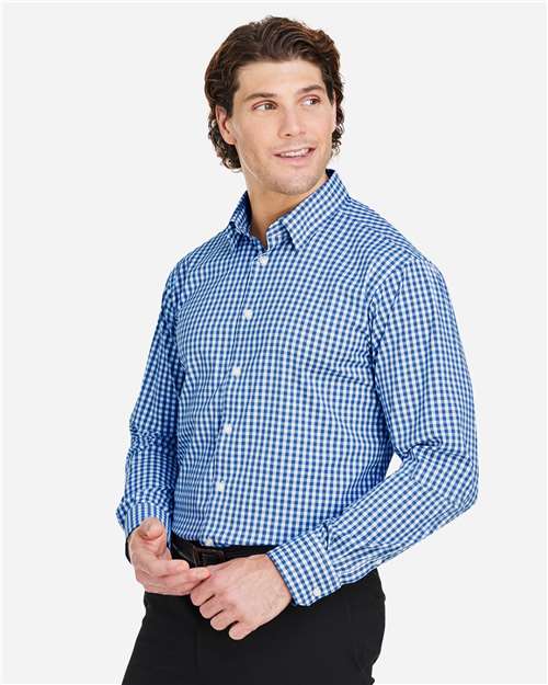 Chemise extensible à carreaux vichy pour homme CrownLux — Devon & Jones DG536