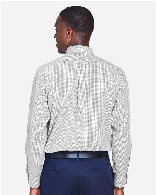 Chemise à carreaux vichy pour homme Crown Collection — Devon & Jones D640