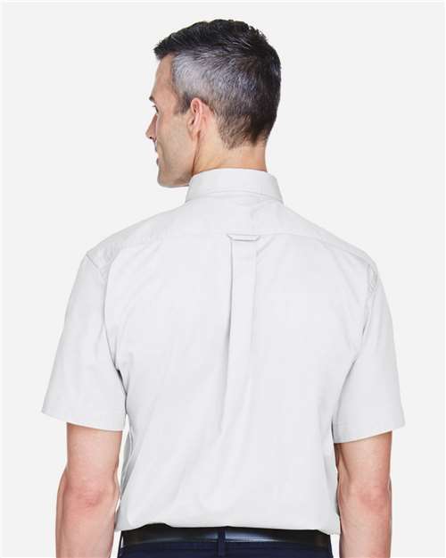 Chemise homme à manches courtes en sergé Easy Blend — Harriton M500S
