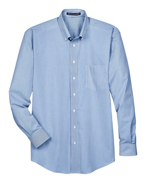 Chemise homme à rayures banquier Crown Collection — Devon & Jones D645