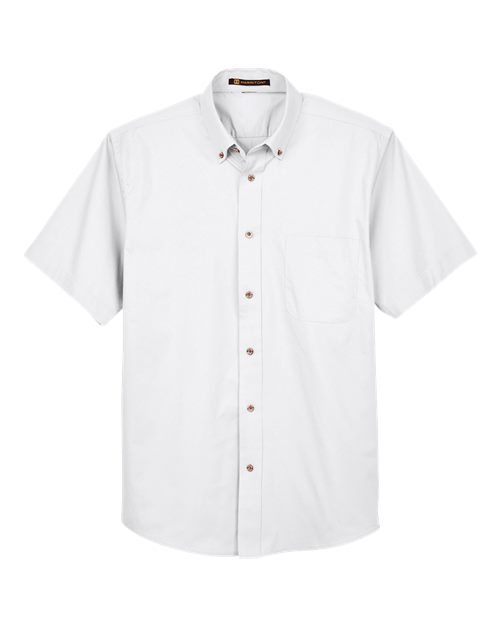 Chemise homme à manches courtes en sergé Easy Blend — Harriton M500S
