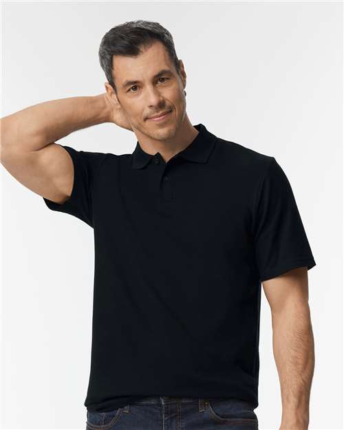 Unisex Softstyle® Pique Polo — Black