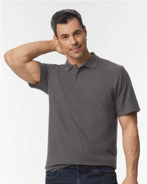 Unisex Softstyle® Pique Polo — Charcoal