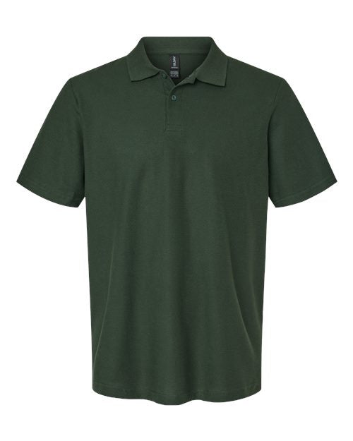 Unisex Softstyle® Pique Polo — Forest Green