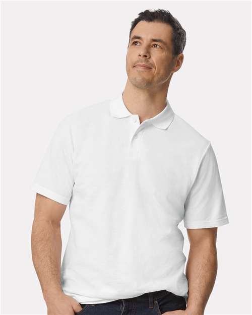 Unisex Softstyle® Pique Polo — White