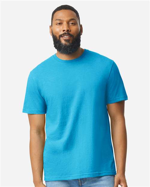 Unisex Softstyle® CVC T-Shirt — Caribbean Mist