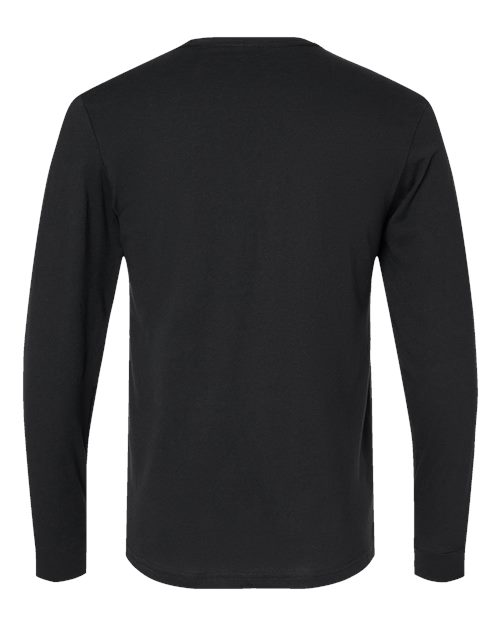 Unisex CVC Long Sleeve Tee — Black
