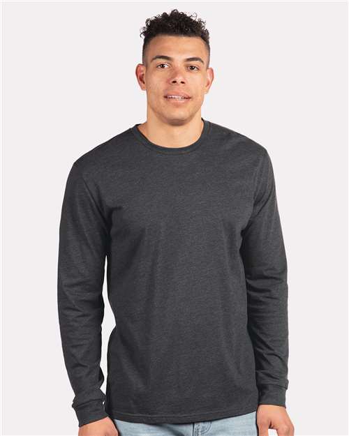 Unisex CVC Long Sleeve Tee — Charcoal
