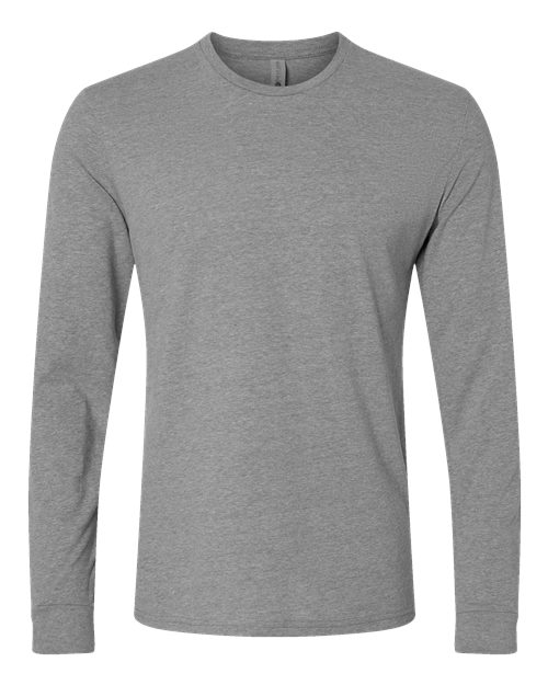 Unisex CVC Long Sleeve Tee — Dark Heather Grey