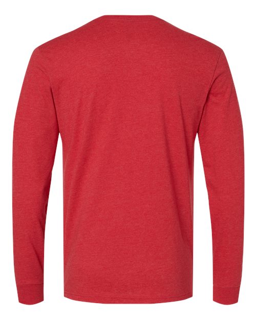 Unisex CVC Long Sleeve Tee — Red