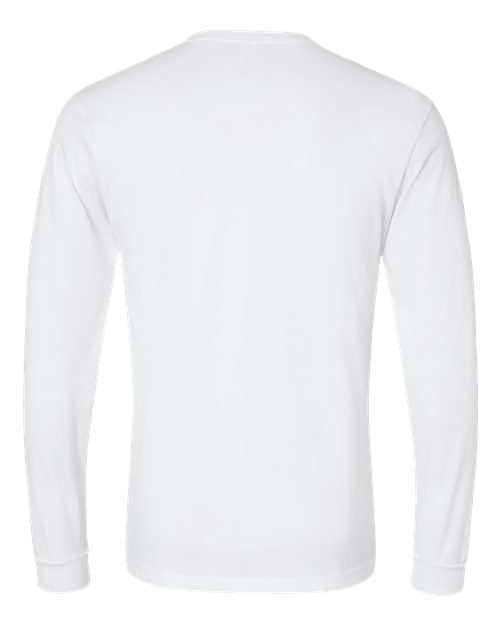 Unisex CVC Long Sleeve Tee — White