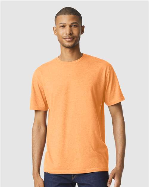 Unisex Softstyle® CVC T-Shirt — Tangerine Mist