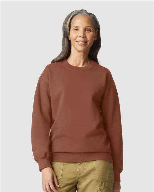 Unisex Softstyle® Midweight Crewneck Sweatshirt — Cocoa