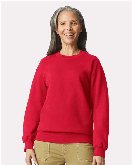Unisex Softstyle® Midweight Crewneck Sweatshirt — Red