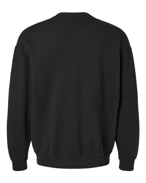 Unisex Garment-Dyed Lightweight Crewneck Sweatshirt — Black