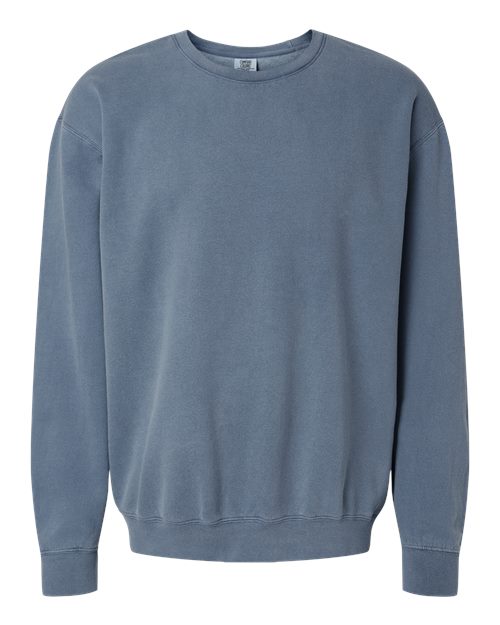 Unisex Garment-Dyed Lightweight Crewneck Sweatshirt — Blue Jean
