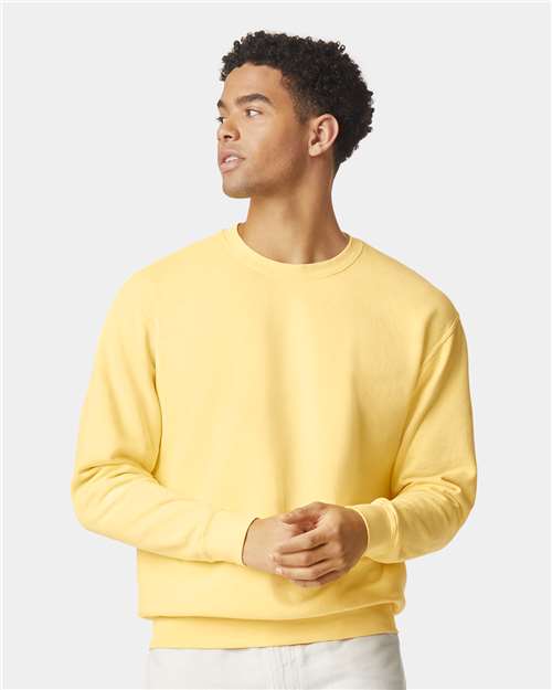 Unisex Garment-Dyed Lightweight Crewneck Sweatshirt — Butter
