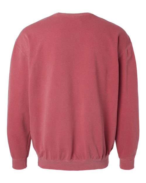 Unisex Garment-Dyed Lightweight Crewneck Sweatshirt — Crimson