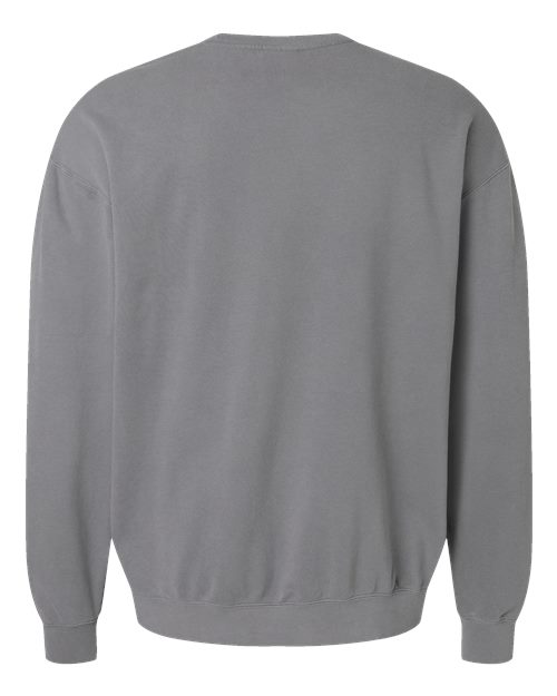 Unisex Garment-Dyed Lightweight Crewneck Sweatshirt — Grey