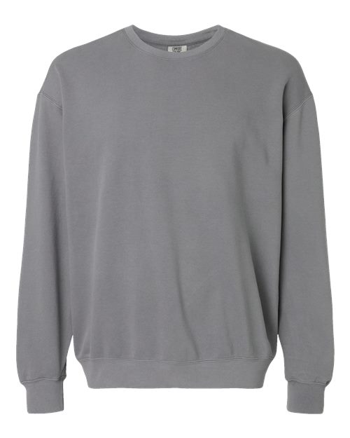 Unisex Garment-Dyed Lightweight Crewneck Sweatshirt — Grey