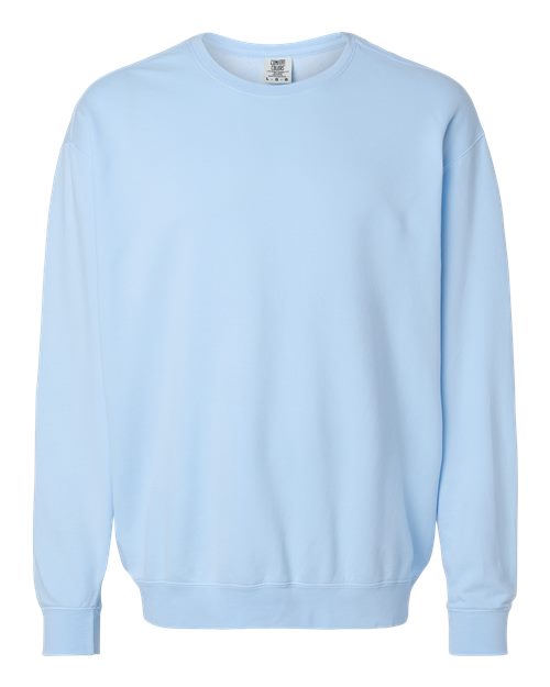 Unisex Garment-Dyed Lightweight Crewneck Sweatshirt — Hydrangea