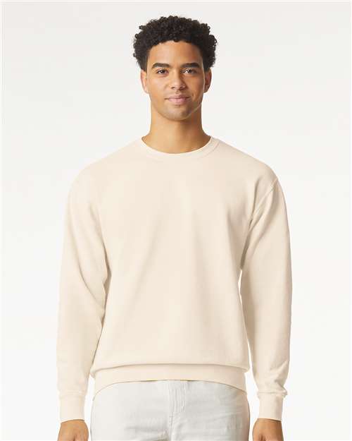 Unisex Garment-Dyed Lightweight Crewneck Sweatshirt — Ivory