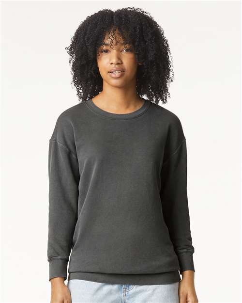 Unisex Garment-Dyed Lightweight Crewneck Sweatshirt — Pepper