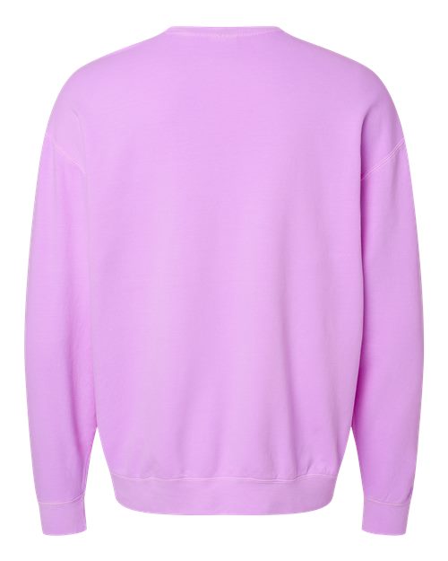 Unisex Garment-Dyed Lightweight Crewneck Sweatshirt — Neon Violet