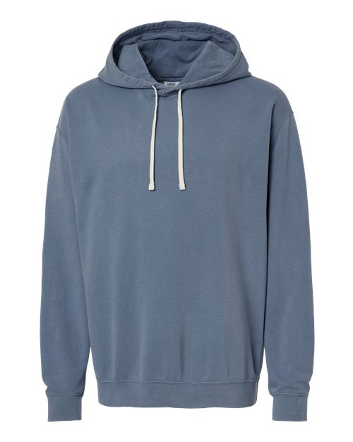 Unisex Garment-Dyed Lightweight Hooded Sweatshirt — Blue Jean
