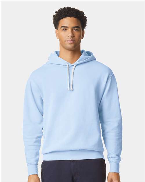 Unisex Garment-Dyed Lightweight Hooded Sweatshirt — Hydrangea