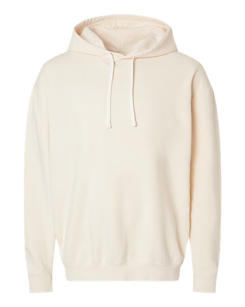 Unisex Garment-Dyed Lightweight Hooded Sweatshirt — Ivory