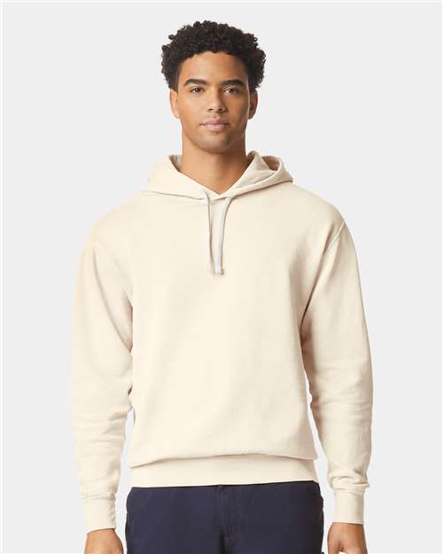 Unisex Garment-Dyed Lightweight Hooded Sweatshirt — Ivory
