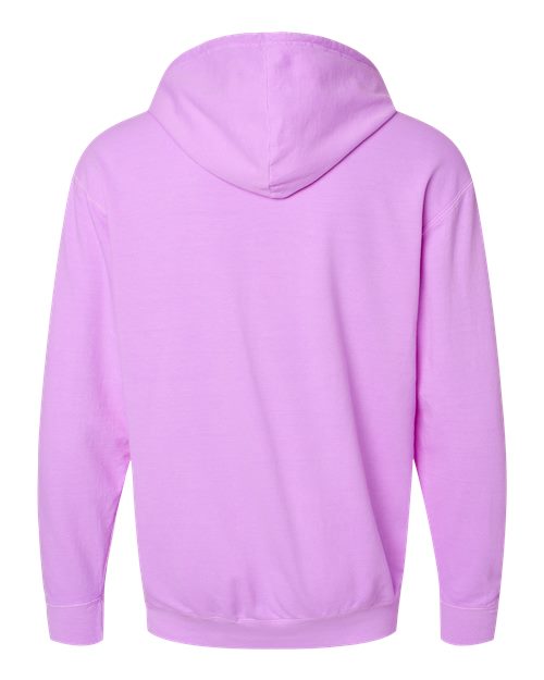 Unisex Garment-Dyed Lightweight Hooded Sweatshirt — Neon Violet