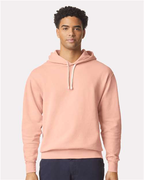 Unisex Garment-Dyed Lightweight Hooded Sweatshirt — Peachy