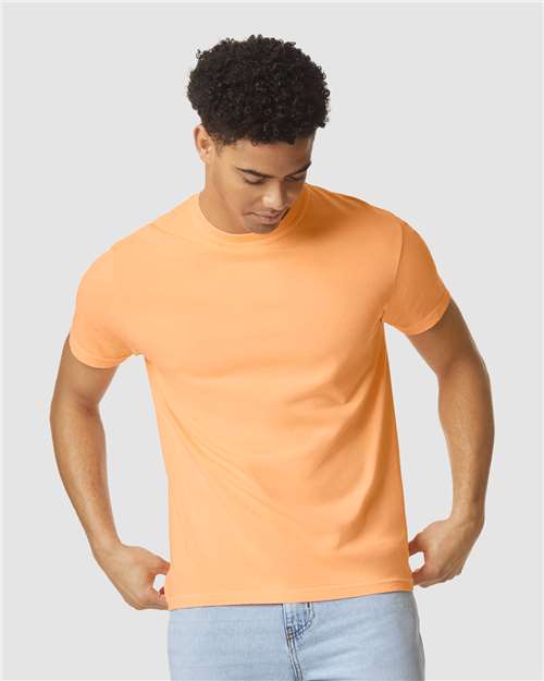 Unisex Garment-Dyed Heavyweight T-Shirt — Neon Cantaloupe