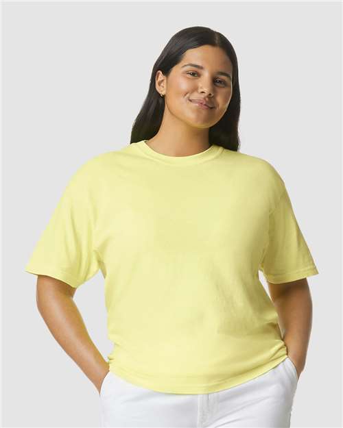 Unisex Garment-Dyed Heavyweight T-Shirt — Neon Lemon