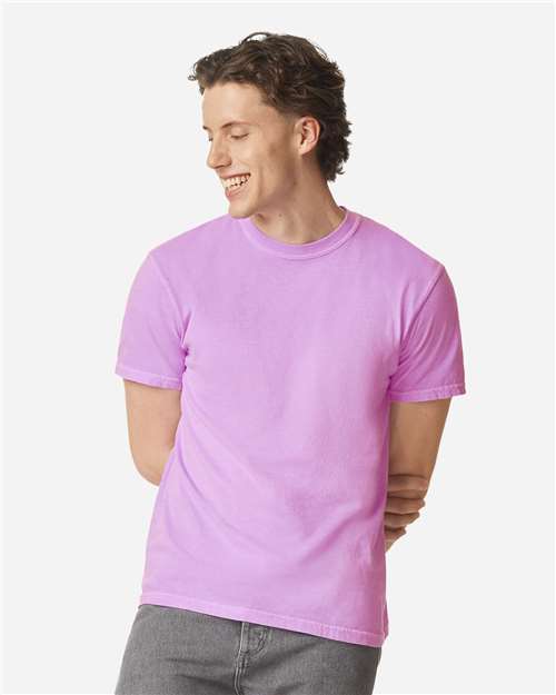 Unisex Garment-Dyed Heavyweight T-Shirt — Neon Violet
