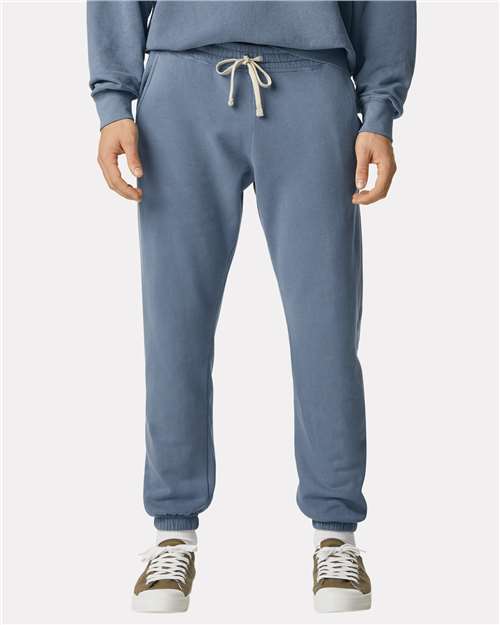 Unisex Garment-Dyed Lightweight Sweatpants — Blue Jean