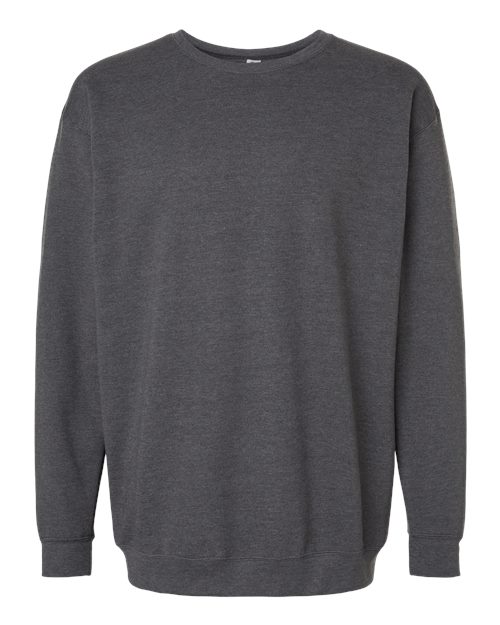 Unisex Crewneck Fleece — Heather Charcoal
